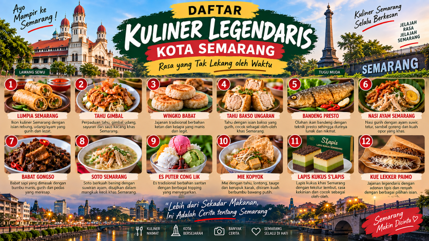Daftar Kuliner Kota Semarang yang Paling Legendaris dan Terkenal