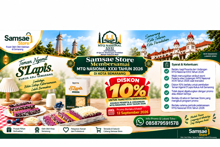 Samsae Store Membersamai MTQ Nasional XXXI 2026, Hadirkan Diskon 10% untuk Peserta dan Undangan