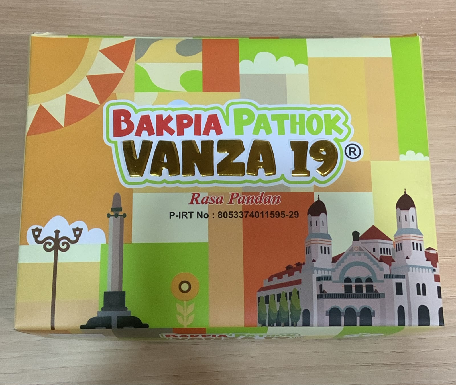 Bakpia Kering Vanza 19 Pandan